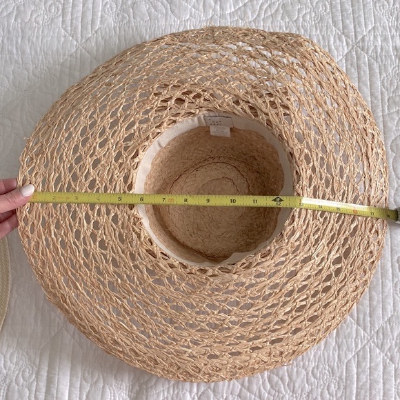 A New Day Open Weave Raffia Straw Paper Hat - Picture 7 of 7